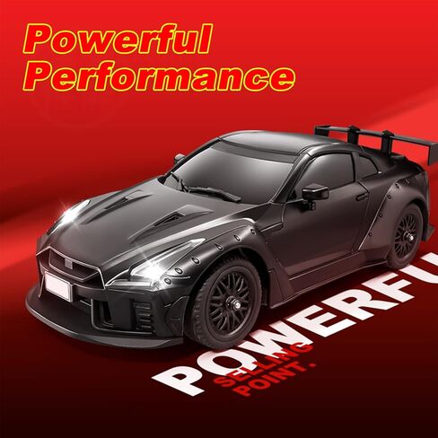 سيارة الانجراف RC، بمقياس 1:16 MN268 GTR سيارة الانجراف بجهاز التحكم عن بعد مع الدوران، أضواء LED، إطارات الانجراف، 4WD 20 كم / ساعة عالية السرعة الانجراف سيارة هواية RC ألعاب للبالغين والمراهقين (بطاريتان) in Kuwait