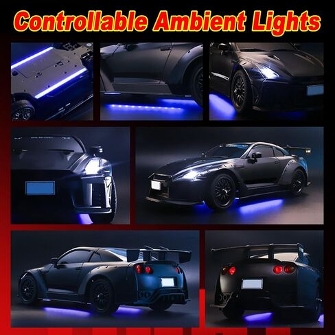 سيارة الانجراف RC، بمقياس 1:16 MN268 GTR سيارة الانجراف بجهاز التحكم عن بعد مع الدوران، أضواء LED، إطارات الانجراف، 4WD 20 كم / ساعة عالية السرعة الانجراف سيارة هواية RC ألعاب للبالغين والمراهقين (بطاريتان) in Kuwait