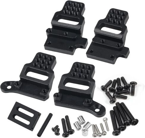TRX4M Shock Mount 4pcs 21g aluminum alloy Front Rear TRX4M Shock Towers for 1/18 RC Crawler TRX4M Bronco Defender upgrades accessories (TRX4M Shock Mount Black) in Saudi Arabia