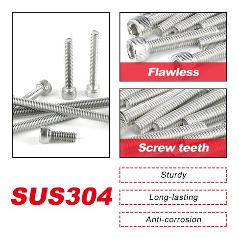 Xitomer 166PCS (15Pack) Bolt Screw Kit, Stainless Steel, Socket Head, M6, Compatible with 660R Raptor (YFM660) 2001-2005 Motorcycle in Saudi Arabia