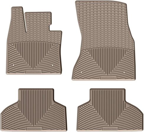 سجادات أرضية Weathertech مناسبة لجميع الأحوال الجوية لسيارة BMW X5 35d، X6 35i، X5 M - الصف الأول والثاني (W325-W326)، أسود in Kuwait