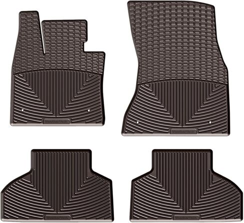 سجادات أرضية Weathertech مناسبة لجميع الأحوال الجوية لسيارة BMW X5 35d، X6 35i، X5 M - الصف الأول والثاني (W325-W326)، أسود in Kuwait