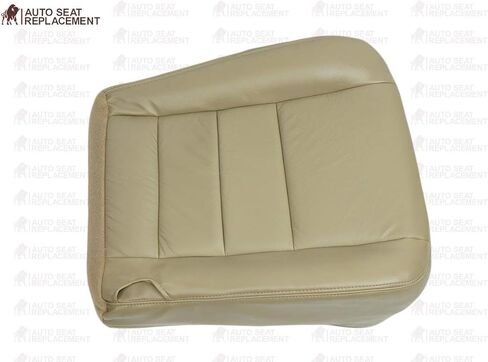 2003 2004 2005 2006 2007 Ford F250 F350 Lariat Synthetic Leather Seat Cover Replacement, Vinyl Seat Covers for Ford F250 F350 (Front (2 Bottom & 2 Top), Medium Parchment (Tan)) in Saudi Arabia