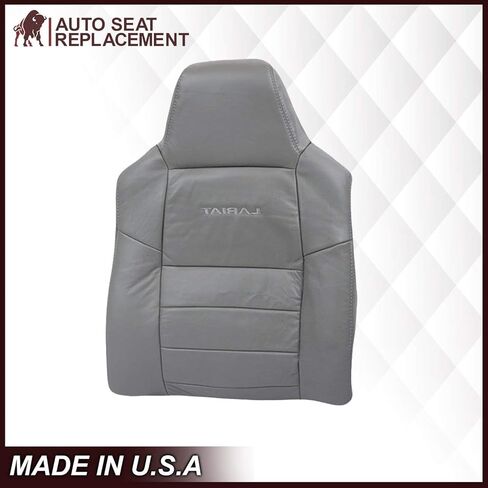 2003 2004 2005 2006 2007 Ford F250 F350 Lariat Synthetic Leather Seat Cover Replacement, Vinyl Seat Covers for Ford F250 F350 (Front (2 Bottom & 2 Top), Medium Parchment (Tan)) in Saudi Arabia
