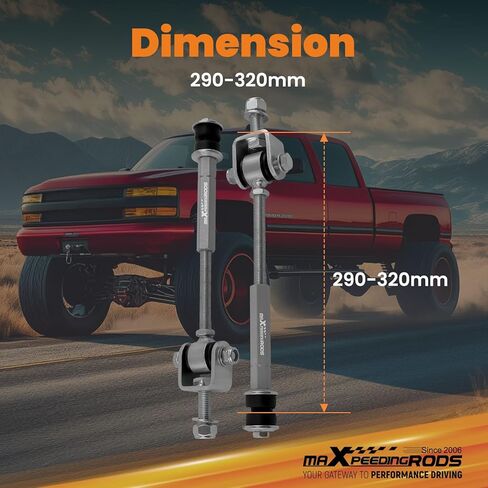 maXpeedingrods 4-6" Lifted Adjustable Sway Bar End Link Kit for Chevy Silverado/GMC Sierra 1500 2500 3500 HD 1999-2016, for Suburban 1500/Tahoe/Avalanche in Saudi Arabia