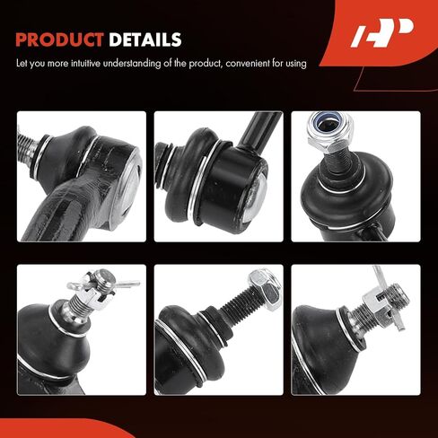 مجموعة A-Premium مكونة من 4 قطع، رابط شريط أمامي ونهاية قضيب ربط خارجي، متوافق مع Honda Civic 2006 2007 2008 2009 2010 2011 in Kuwait