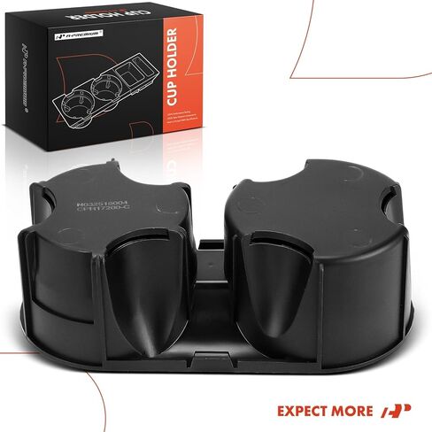 A-Premium Cup Holder Compatible with Jeep JK Series Wrangler 2007 2008 2009 2010, Front Console, Black in Saudi Arabia