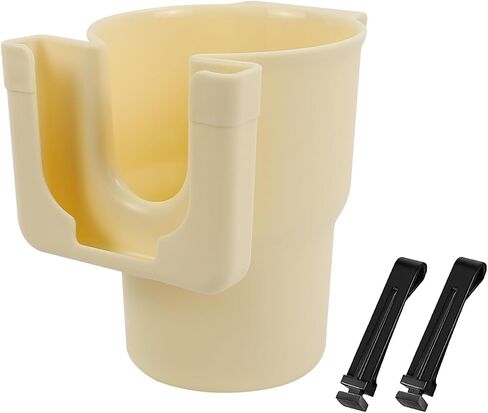 Car Cup Holder Organizer, 2 in 1 Drink Phone Holder, Multi-Function Bottle and Phone Cradle for Automotive Air Vent Door Back Seat, Universal Vehicle Storage Organizer, Car Accessories (Black) in Kuwait