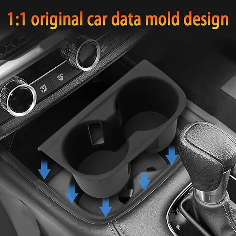 ملحقات Honda HRV/ZRV 2023 2024 2025، حامل أكواب المشروبات لوحدة التحكم المركزية، إدراج حامل الكأس (أسود) in Kuwait