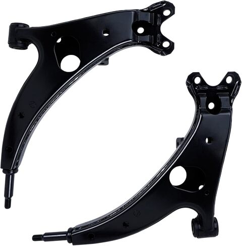 محور ديترويت - مجموعة أذرع التحكم الأمامية 8 قطع لسيارة Toyota RAV4 96-00، أطراف قضيب ربط أذرع التحكم السفلية وصلات نهاية شريط Sway 1996 1997 1998 1999 2000 in Kuwait