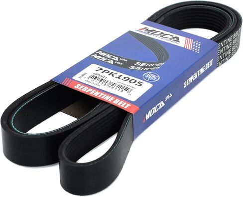 MOCA 7PK1905 EPDM Serpentine Belt fits 2009-2010 for Pontiac Vibe L4 2.4L Air Conditioning, Alternator, Power Steering and Water Pump; With A/C, 2012-2013 for Scion xB L4 2.4L Accessory Drive in Saudi Arabia