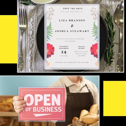 واقيات أكمام بطاقات بريدية صلبة مقاس 8 × 10 بوصة، واقيات أوراق شفافة مقاومة للماء وغير قابلة للتمزق للبطاقات الرياضية، والبطاقات البريدية للصور، والمطبوعات، وشهادات الميلاد (10 عبوات، تصفيح) in Kuwait