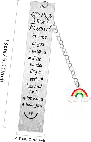 Best Friend Bookmark Friendship Gifts for Friends Sister Besties Bookmark Book Lover Gifts Christmas Birthday Gifts in Saudi Arabia