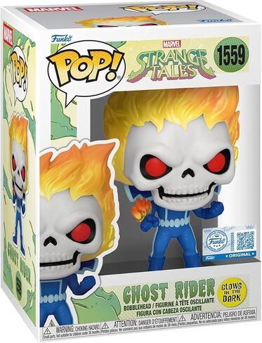 فانكو بوب! شخصية Marvel #1559 Strange Tales Ghost Rider المتوهجة في الظلام الحصرية من الفينيل in Kuwait
