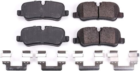 Power Stop 17-1099، Z17 وسادات فرامل سيراميك خلفية مع أجزاء صلبة لسيارة Land Rover LR3، Land Rover LR4، Land Rover Range Rover، Land Rover Range Rover Sport [نموذج محدد] in Kuwait
