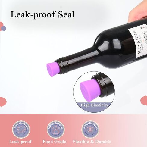 سدادة النبيذ ميكول، سدادة بروسيكو، سدادة زجاجة النبيذ، سدادة الشمبانيا المخصصة، إكسسوارات النبيذ الذهبية الوردية، هدية لمحبي النبيذ، هدية حرف B، حرف B in Kuwait