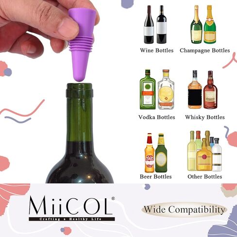 سدادة النبيذ ميكول، سدادة بروسيكو، سدادة زجاجة النبيذ، سدادة الشمبانيا المخصصة، إكسسوارات النبيذ الذهبية الوردية، هدية لمحبي النبيذ، هدية حرف B، حرف B in Kuwait