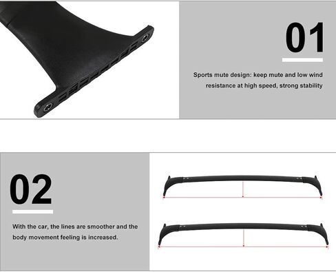 cciyu Cargo Racks for Nissan Murano 2009-2014 Rooftop Luggage Canoe Kayak Carrier Rack Black Roof Rack Cross Bar - Fits Side Rails Models ONLY in Saudi Arabia