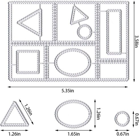 Rectangles Labels Banner Die Cuts for Card Making, Words Tab Note Cutting Dies Card Frame Dies Stencils Embossing Template for Scrapbooking DIY Cards Album Crafts Supplies in Saudi Arabia