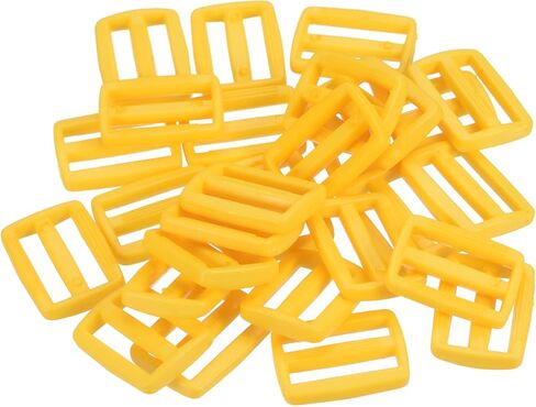 50 Pack Tri-Glide Slide - Plastic Adjustable Slide Buckles Webbing Fastener, Apply to Purse Belt Strap Hardware (1 Inches, Pink) in Kuwait
