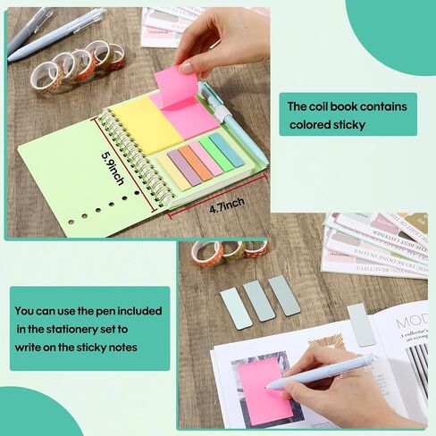 41 Pcs Bible Study Journaling Kit Bible Cover Case Christian Notepads Highlighters Pens Sticky Notes Bookmarks Tapes Bulk Christian Annotation Gifts Women Church Teachers Student(Pink) in Saudi Arabia