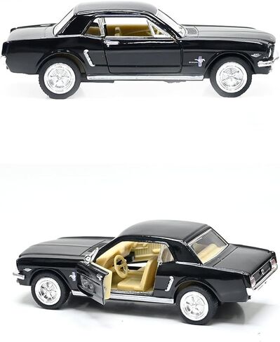 KiNSMART 1964 1/2 Ford Mustang 5" 1:36 Scale Die Cast Metal Model Toy Car Blue in Saudi Arabia