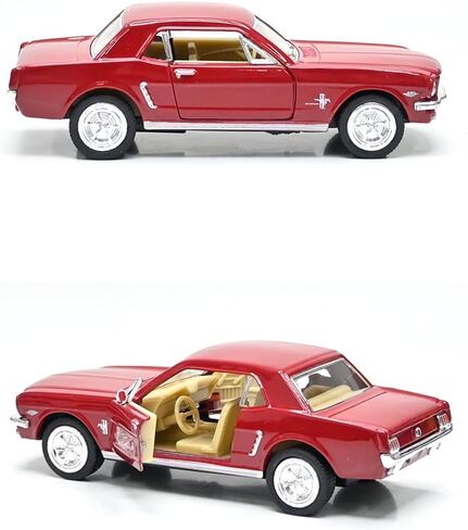 KiNSMART 1964 1/2 Ford Mustang 5" 1:36 Scale Die Cast Metal Model Toy Car Blue in Saudi Arabia