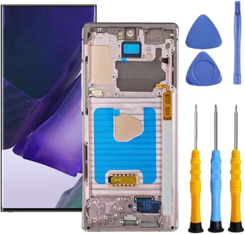 AMOLED for Samsung Galaxy Note 20 5G Screen Replacement with Frame for Samsung Note 20 N981 SM-N981u N981a N981w LCD Display digitizer Touch Screen Assembly with Repair Part Tools 6.7 inch Gold in Saudi Arabia