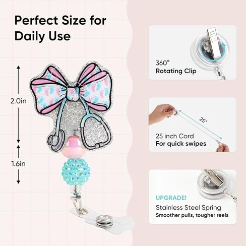 Silly Goose Funny Jesus Badge Reel, Nurse Badge Reel, Funny Badge Reel, Interchangeable ID Retractable Badge Reel for Nurses RN EN Doctor Paramedic Teachers Medical Office Womens Man in Saudi Arabia