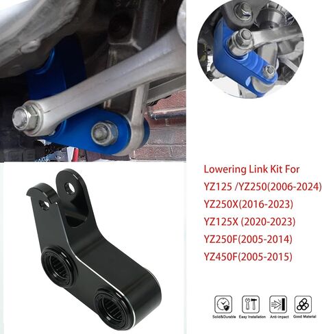 طقم وصلة خفض لـ YZ125 /YZ250(2006-2024)، YZ250X(2016-2023)، YZ125X (2020-2023)، YZ250F(2005-2014)، YZ450F(2005-2015) -1.5 بوصة -40 مم نظام تعليق خلفي قابل للتعديل. ألومنيوم CMC (الأزرق) in Kuwait