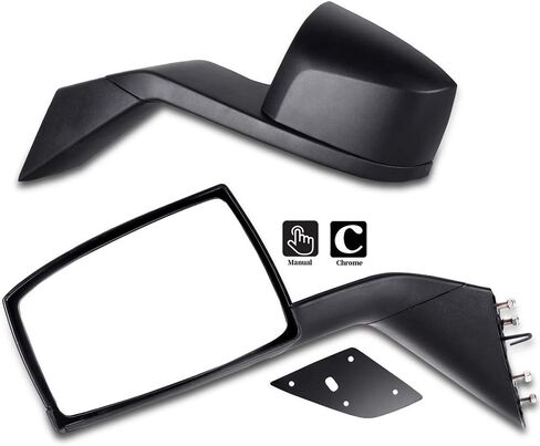 Truck Mirror Lens Lower Side Door Mirror Glass Fit for 2008-2019 for Volvo VNL 670 780 2008-2013 VNM 630 300 Rearview Mirror with Heated LED Turn Signal Left Side Truck Smaller Mirror in Saudi Arabia