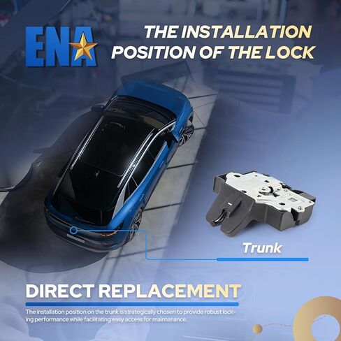 ENA Rear Tailgate Power Trunk Lid Door Lock Latch Actuator Compatible with Lexus ES350 2007 2008 2009 2010 2011 2012 Replacement for 64600-33140 6460033140 SM1607 in Saudi Arabia