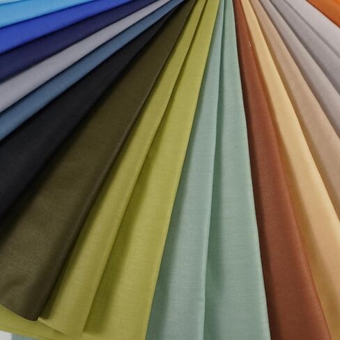 50 قطعة مربعات قماشية مسبقة القطع متعددة الألوان 100% حزم من نسيج القطن DIY بها بنفسك خياطة اللحف والحرف اليدوية (12 × 12 بوصة) in Saudi Arabia