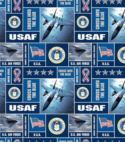 United States of America Air Force USA Military Fleece Fabric Print in Saudi Arabia