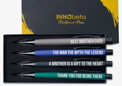 مجموعة أقلام حبر جاف من InnoBeta Brother Gifts مكونة من 4 أقلام، من Sisters, Siblings in Saudi Arabia