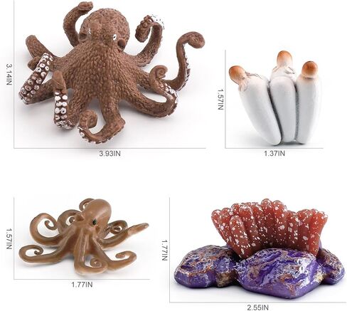 LC JoyCre Hermit Crab Toys Plastic Crab Figurine 5 Inch Sea Creatures Toys for Kids Crab Decor for Collection Realistic Sea Life Animals Figure Model in Kuwait