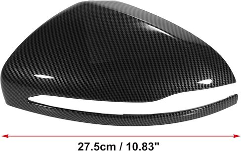 X AUTOHAUX 1 Pair Rear View Mirror Housing Door Wing Mirror Covering Cap Overlay Carbon Fiber Pattern for Mercedes Benz AMG 2015-2019 in Saudi Arabia