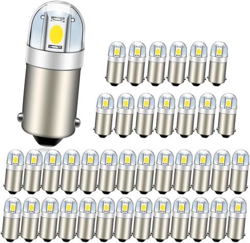 Ruiandsion BA9S LED Bulbs 20-Pack, 12V Cool White 6000K, for Dash Gauge Cluster Instrument Panel Lights, Fits T4W W6W 1813 in Saudi Arabia