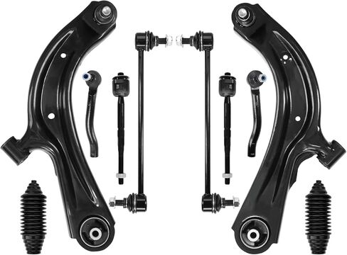 10 قطع طقم تعليق أمامي سفلي ذراع التحكم Sway Bar Link الداخلي الخارجي لقضيب ربط نهاية الحذاء لاستبدال 2013-19 Nissan Sentra، 13-21 NV200، 15-18 Chevy City Express-K622160 K622159 in Saudi Arabia