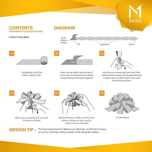 أقواس سحب Mata1 للهدايا (ألوان متنوعة، 9 بوصات، مجموعة من 5)، أقواس سحب كبيرة مقاس 9 بوصات للهدايا، أقواس سحب الشريط لعيد الميلاد، أقواس تغليف الهدايا in Kuwait