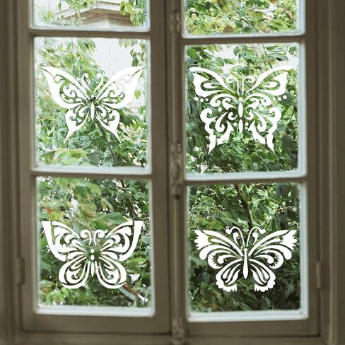 FINGERINSPIRE 9 Pcs Butterfly Painting Stencil with Brush 5.9x5.9inch Flying Butterflies Drawing Template Animals Theme DIY Decoration Stencil for Painting on Wood Wall Fabric Furniture in Saudi Arabia