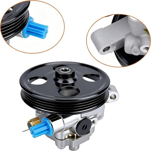 مضخة توجيه كهربائية DRIVESTAR 20-1401 لسيارة Ford 2007-2010 Edge 3.5L V6/ 2010-2012 Fusion 3.5L V6، لسيارة Lincoln 2007-2010 MKX 3.5L V6/ 2007-2012 MKZ 3.5L V6، جديد 3.5L، بدون خزان in Saudi Arabia