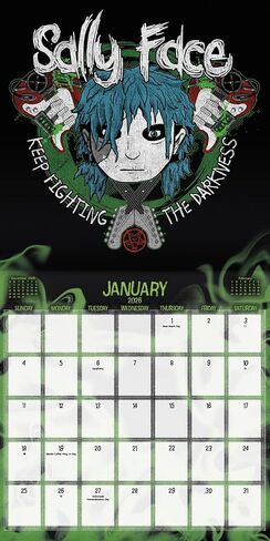 Sally Face Calendar 2026 - Deluxe 2026 Sally Face Horror Game Wall Calendar Bundle with Over 100 Reminder Stickers (Video Game Gifts, Office Supplies) in Saudi Arabia