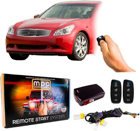 مجموعة البدء عن بعد المنشط عن بعد من MPC الكاملة من المصنع المتوافقة مع 2007-2009 Infiniti G35 - اضغط للبدء - مع حزام T in Saudi Arabia