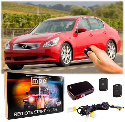 مجموعة البدء عن بعد المنشط عن بعد من MPC الكاملة من المصنع المتوافقة مع 2007-2009 Infiniti G35 - اضغط للبدء - مع حزام T in Saudi Arabia