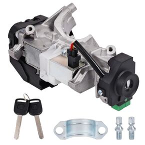 AUTOBABA Ignition Switch Lock Cylinder Assembly Compatible with Honda Accord 2003-2005, CRV 2005-2006, FIT 2003-2005, Odyssey 2005-2008 Replace# 06350-SAA-G30 35100-SDA-A71 (with ID48 Chip Key)