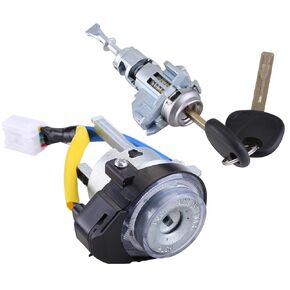 Saitedudu 819052T040 Door Lock Cylinder & Ignition Switch Lock Cylinder Set Compatible with 2011 2012 2013 2014 2015 Kia Optima Replaces 819001WK00 81905-2T040 Ignition Lock Cylinder w/Keys