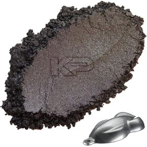 KP Pigments Sparkling Graphite Pearlescent 100% Pure Fine Mica Powder - Naturally Pigmented Multipurpose DIY Arts and Crafts, Dye, Soap Making, Cosmetics, Epoxy Resin, Paint, and More! 25 Grams