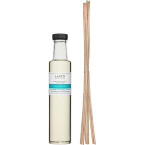 LAFCO New York Reed Diffuser Refill, Amber Black Vanilla - 8.4 oz - Up to 4-Month Fragrance Life - Includes Natural Wood Reeds - Free of Dyes & Propellants - Made in The USA