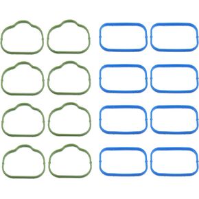 Motoforti Gasket Intake Manifold Gaskets, for Cherokee Challenger 2011-2019, Rubber, 5184331AC 5281824AA 5184562AC, Green Blue, 1 Set